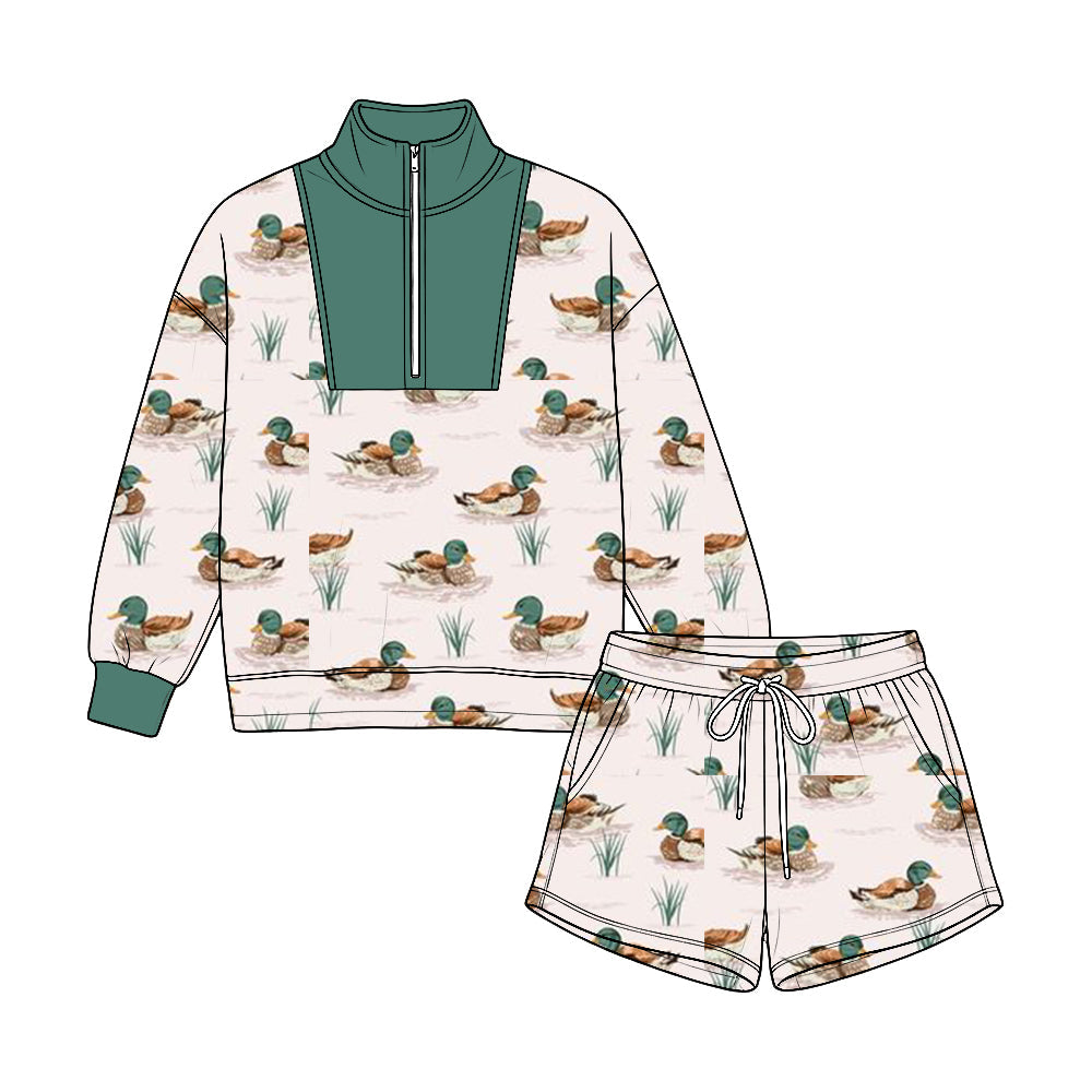 MOQ:5pcs BLS0057 pre-order  toddler boy clothes duck print boy winter outfit-2026.8.22