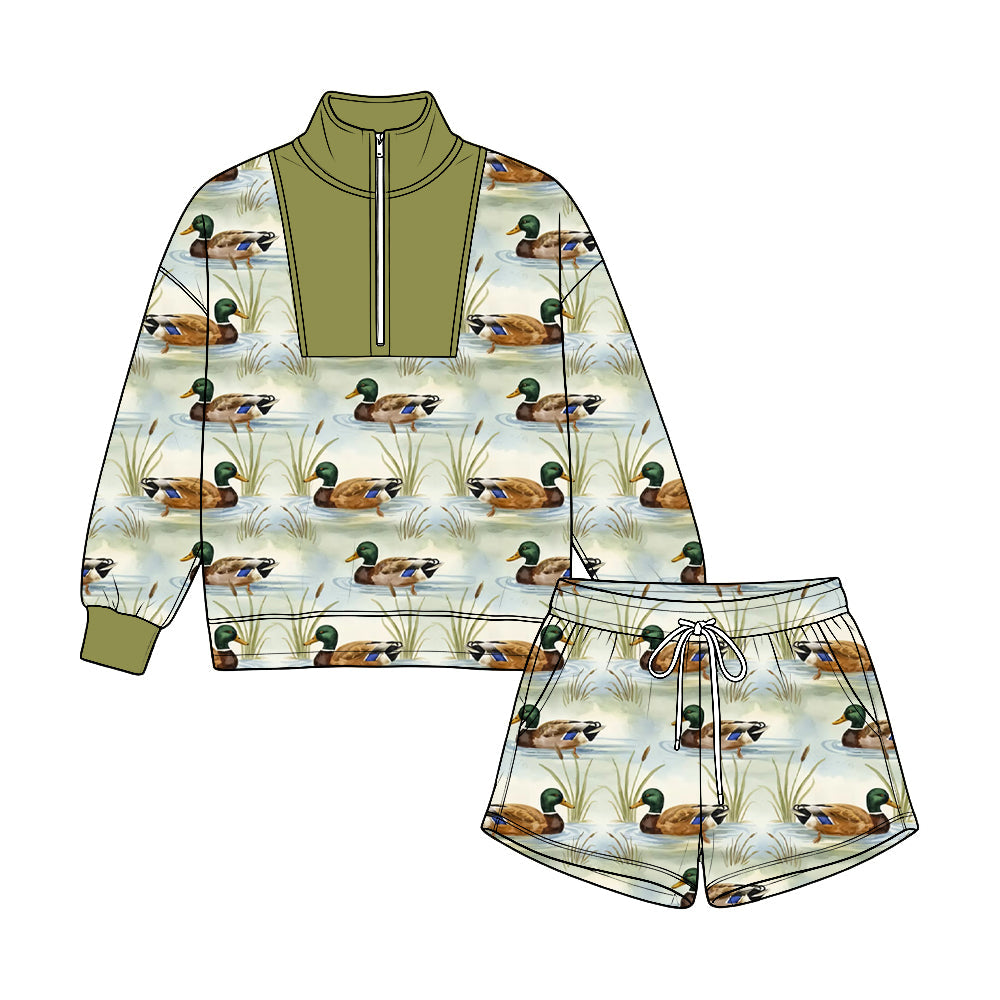 MOQ:5pcs BLS0058 pre-order  toddler boy clothes duck print boy winter outfit-2026.8.22