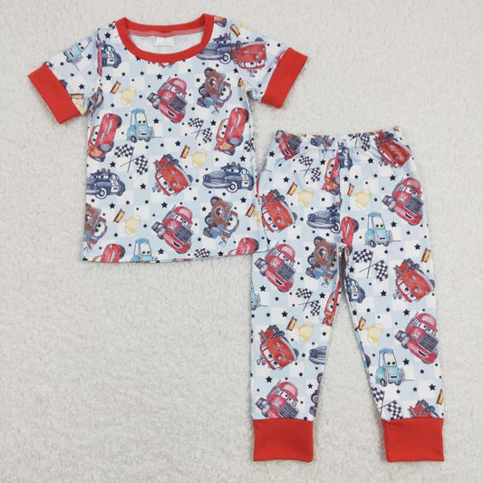 BSPO0315 Cartoon Toy Story Red Short Sleeve Pants Boys Pajamas Sets RTS 202507