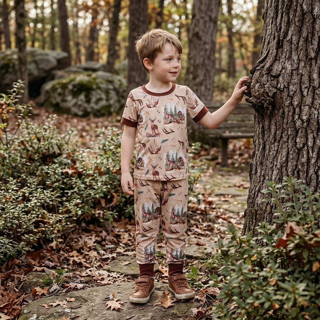 BSPO0494 Hunting Deer Elk Forest Boys Set 202609 RTS