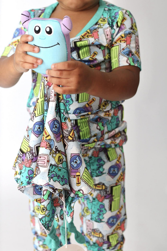 Preorder BSPO0498 Monsters University cartoon short sleeve pants pajamas set High quality