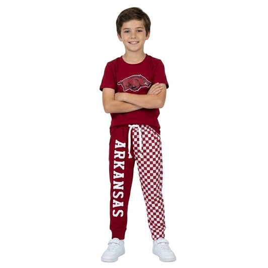 BSPO0699 Vinyl School Team Red Plaid Boys Set