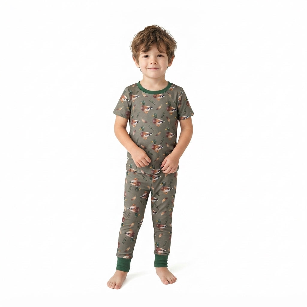 BSPO0702 Mallard Ducks Boys Pajamas Set