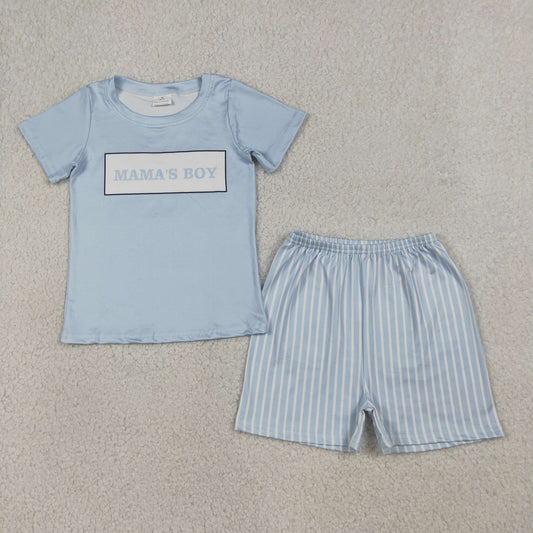 Sibling Matching Clothes MAMA'S BOY & MINI Light Blue Sets 202605 RTS
