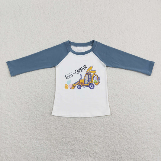 BT0499 Eggs Bunny Long Sleeve Boys Top RTS 202507