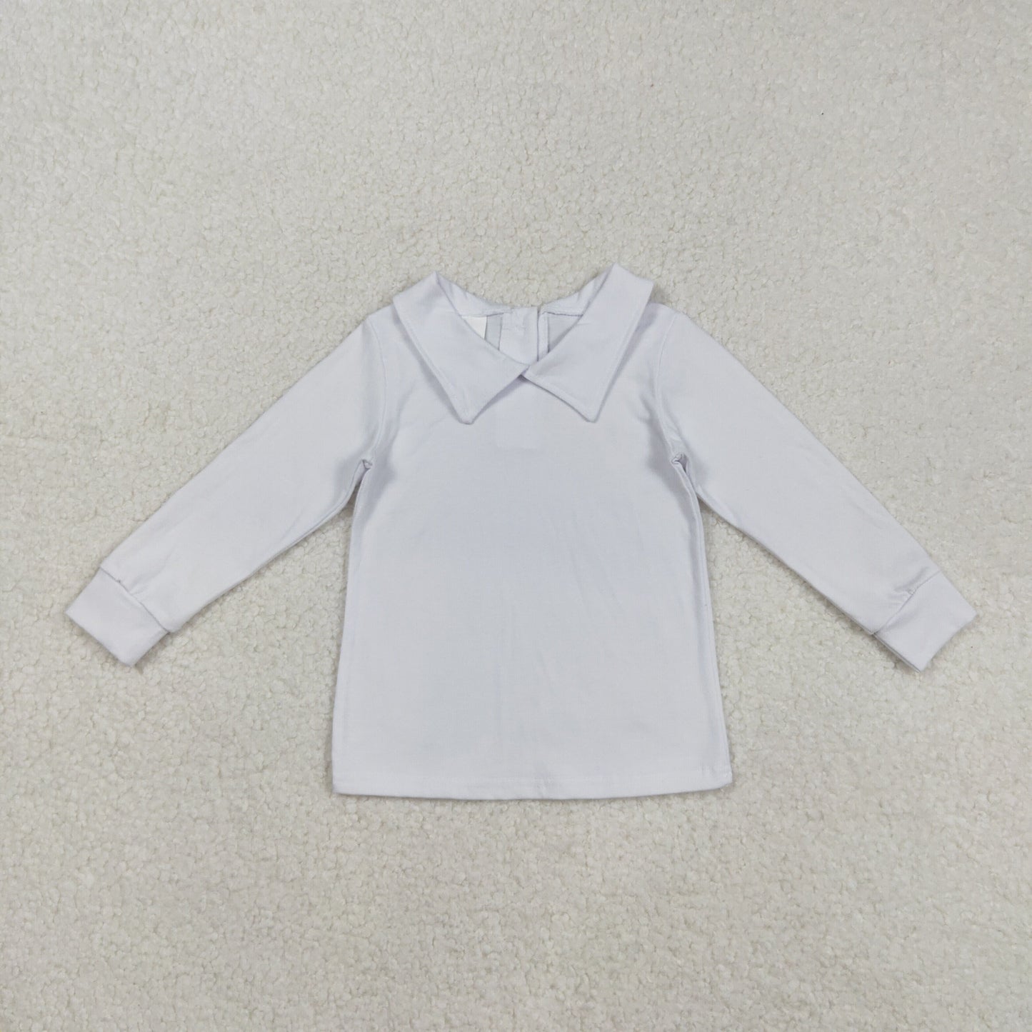 BT0820 White Doll Collar Long Sleeve Boys T-Shirts  202509 RTS