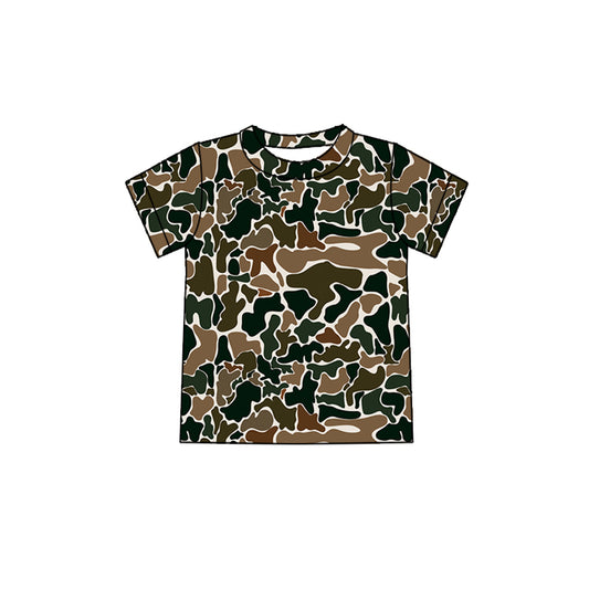 Preorder BT0905 Camouflage beige short sleeved top