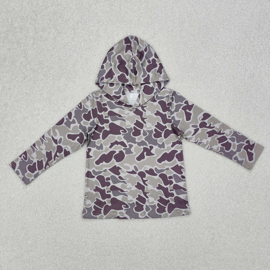 BT0923 Grey Brown Camouflage hooded long-sleeved top 202503 RTS