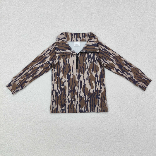 BT0957 Camo Zipper Long-Sleeved Boys T-Shirt RTS 202510
