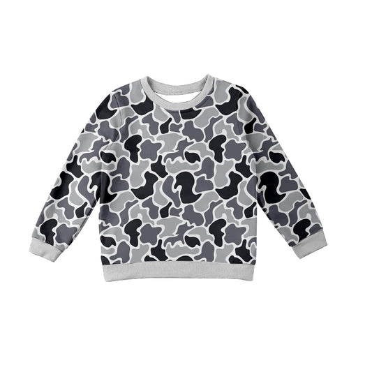 Preorder BT1061 Grey camouflage long-sleeved top