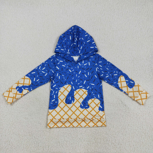 BT1275 Boys Boutique Blue Hooded Long Sleeve Top   202507 RTS