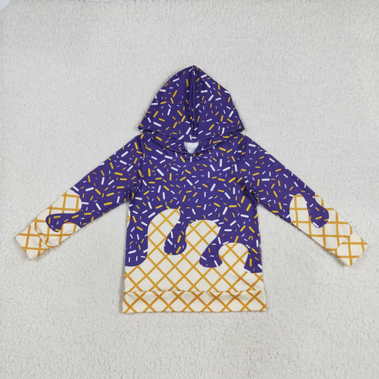 BT1276 Boys Boutique Purple Hooded Long Sleeve Top   202507 RTS