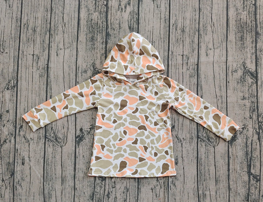 preorder BT1313 Camouflage Hooded Long Sleeve Boys Top 202508