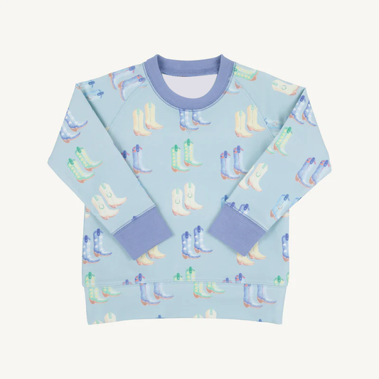 MOQ 8 preorder BT1370 Cowboy Boots Long Sleeve Boys Top 202509