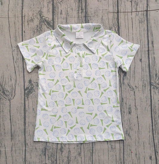 NO MOQ preorder BT1582 Golf Polo Short Sleeve Boys Top 202512