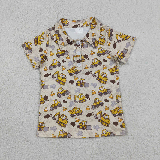 BT1792 Trucks Gray Polo Short Sleeve Boys Top 202605 RTS
