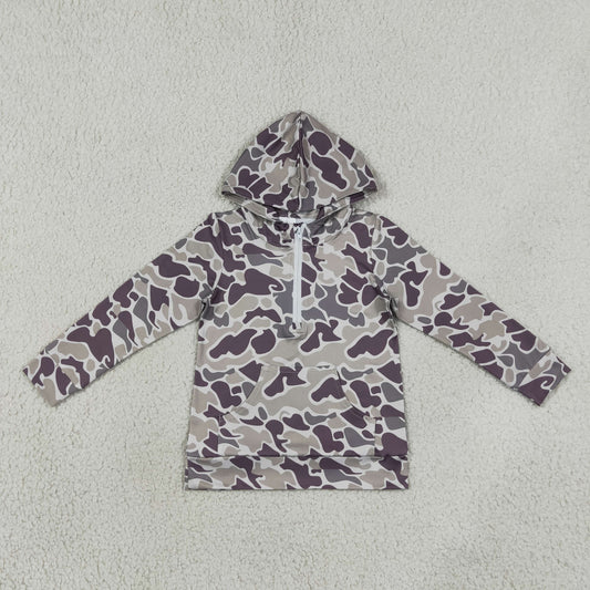 BT1848 Beige Brown Camo Hooded Long Sleeve Boys Top 202607 RTS