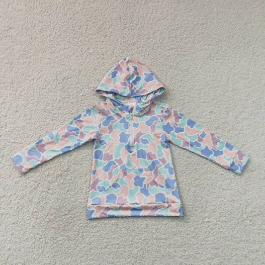 BT1855 Pink Blue Camo Hooded Long Sleeve Boys Top 202607 RTS