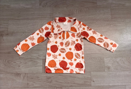 no MOQ BT1894 pre-order  toddler boy clothes  pumpkin print boy winter coat-real pic 2026.8.21
