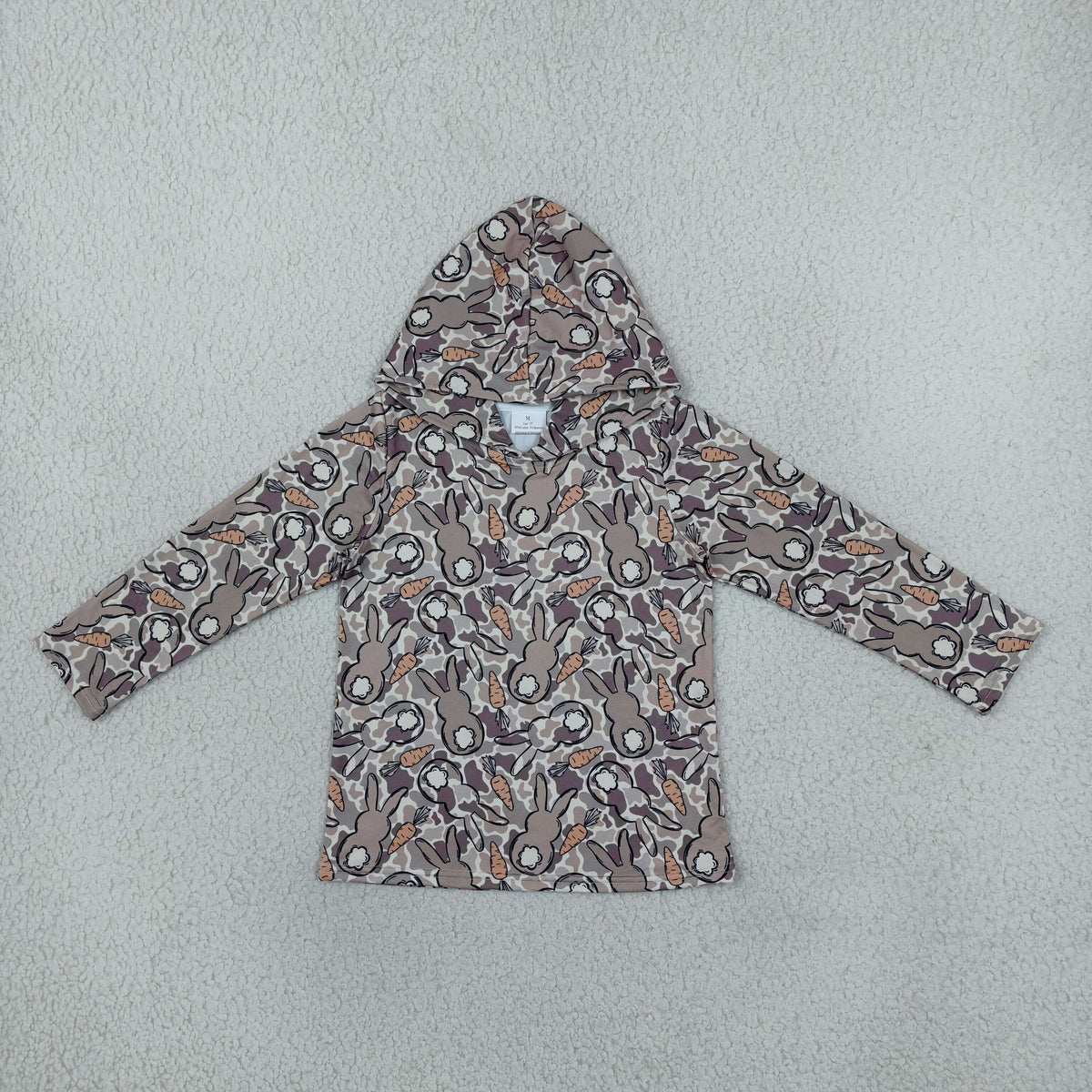 BT1965 Easter Bunny Camo Kids Boys Hoodie Pullover