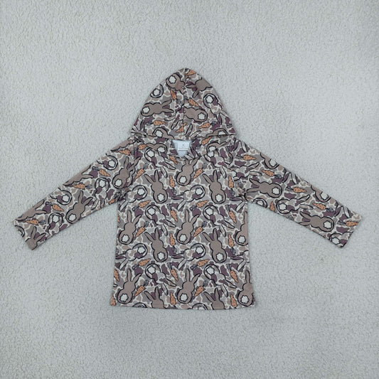 BT1965 Easter Bunny Camo Kids Boys Hoodie Pullover