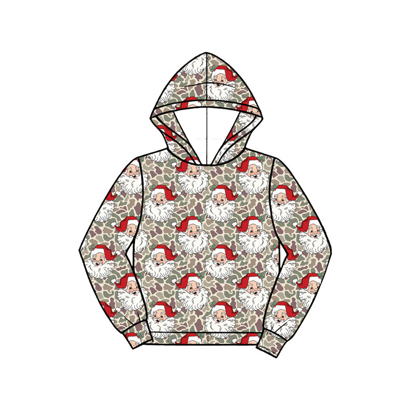 Preorder MOQ 5 pcs Each Style Christmas Santa Camo Kids Matching Clothes 202609