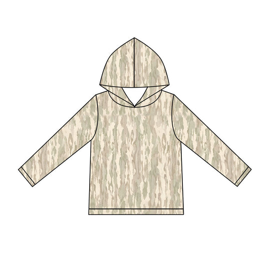 Preorder MOQ 5 pcs BT2004 Hunting Camo Hoodie Kids Boys Pullover