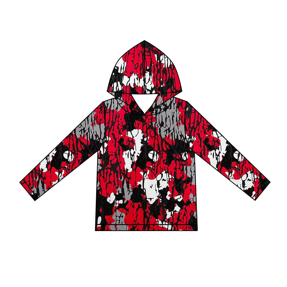 Preorder MOQ 5 pcs Each Style Hunting Camo Leaves Hoodie Pullover Shirt Kids Matching Clothes