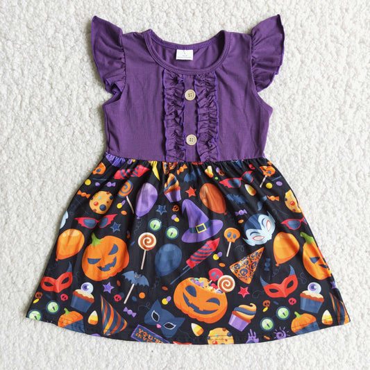 Clearance D3-26 Demon pumpkin buckle skirt High quality