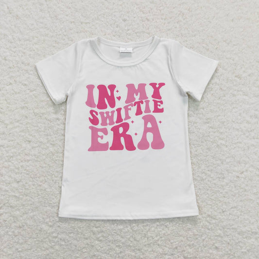 GT0437 In my swiftie era pink Taylor Singer Girls Short Sleeve Top T-shirts