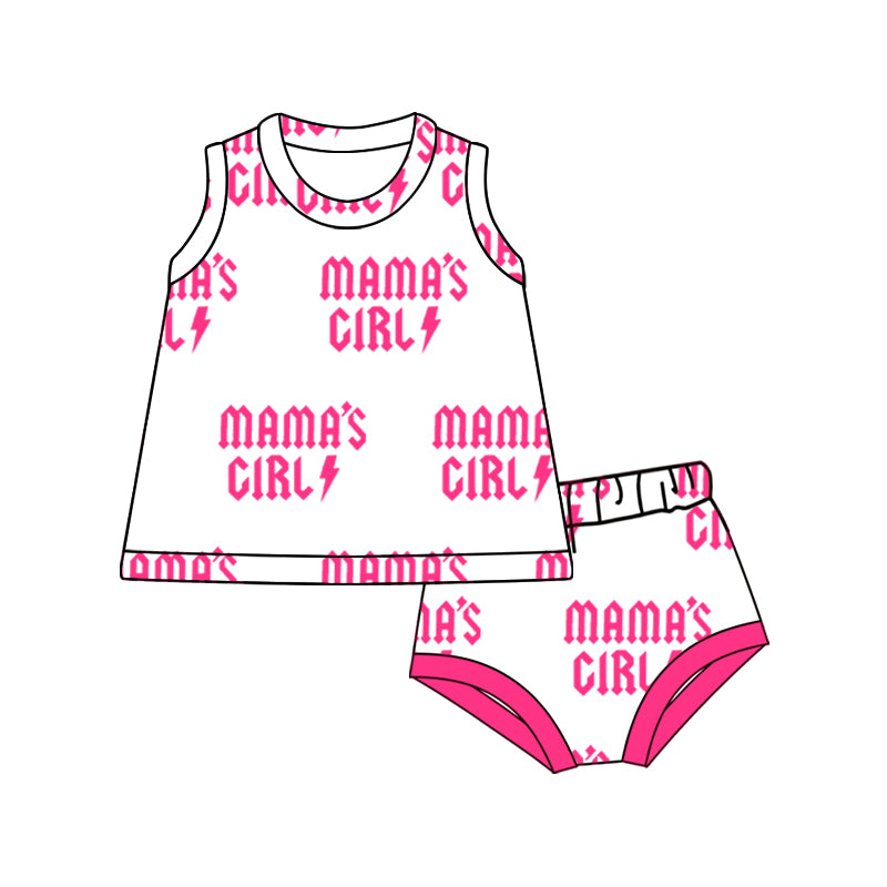 GBO0456  preorder girls clothing outfits pink vest and bloomers sets boutique summer clothes 202412