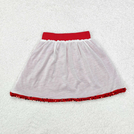 GLK0027 Red Sequined Skirts for Girls RTS 202509