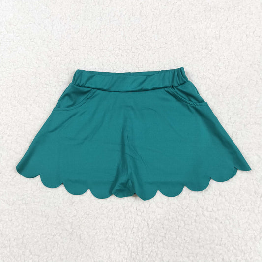GLK0077 Pure Dark Green Yoga Skirts Girls Boutique Outfit 202505 RTS