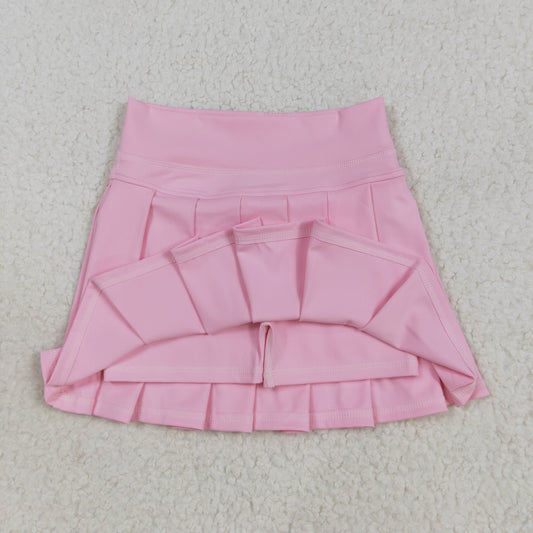 GLK0088  Pure Pink Yoga Skirts for Girls 202507 RTS