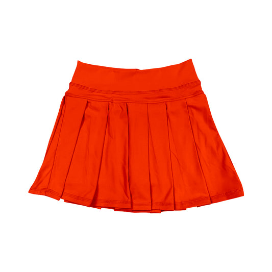 preorder GLK0135 Girls Boutique Orange Red Yoga Pleated Skirts 202508