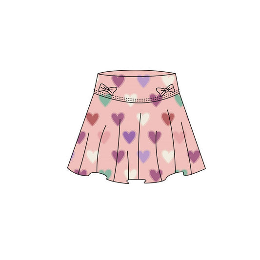 MOQ 5 preorder GLK0182 Valentines Love Girls Yoga Skirts 202511