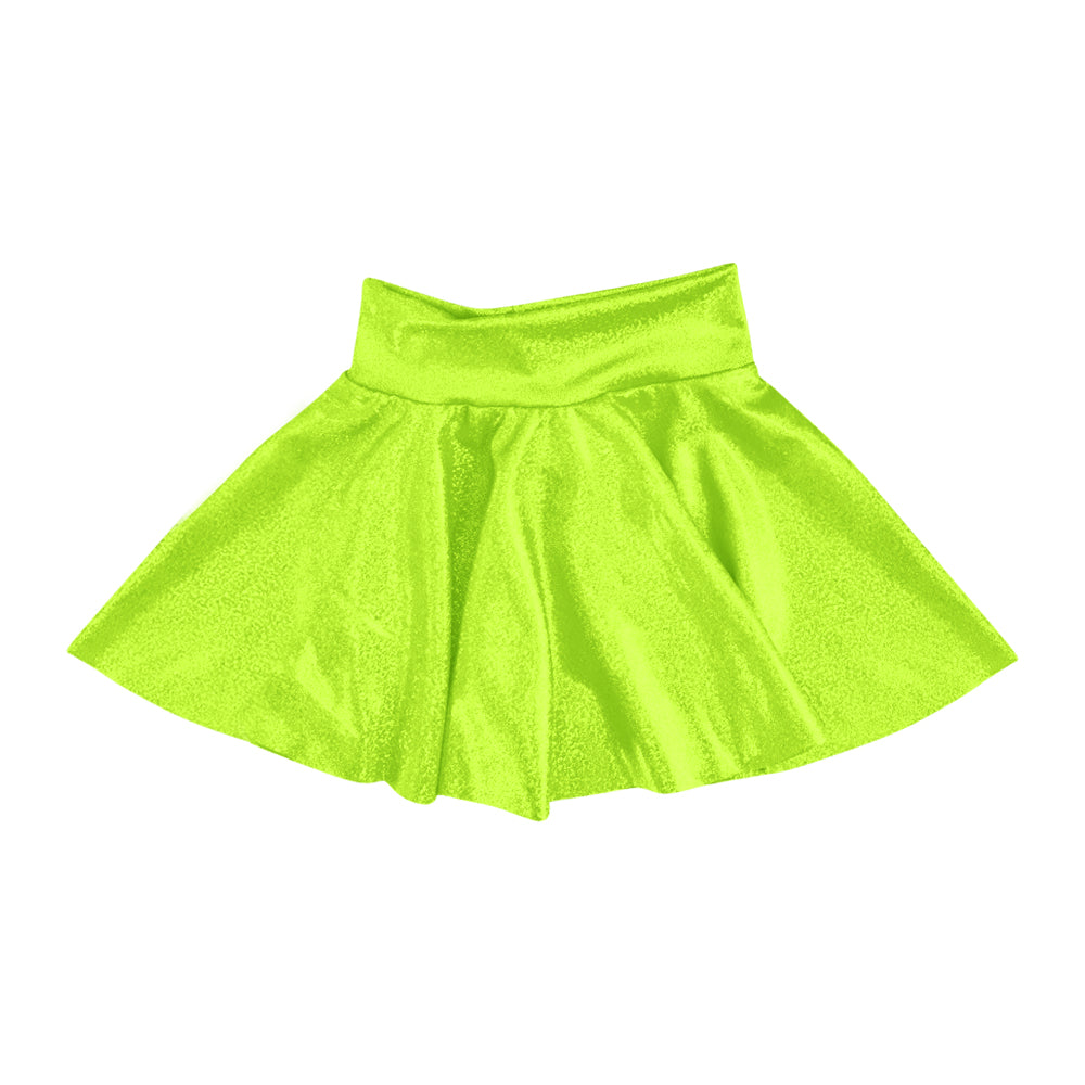 MOQ 5 PCS preorder GLK0233 Shiny Fluorescent Green Girls Skirts 202601