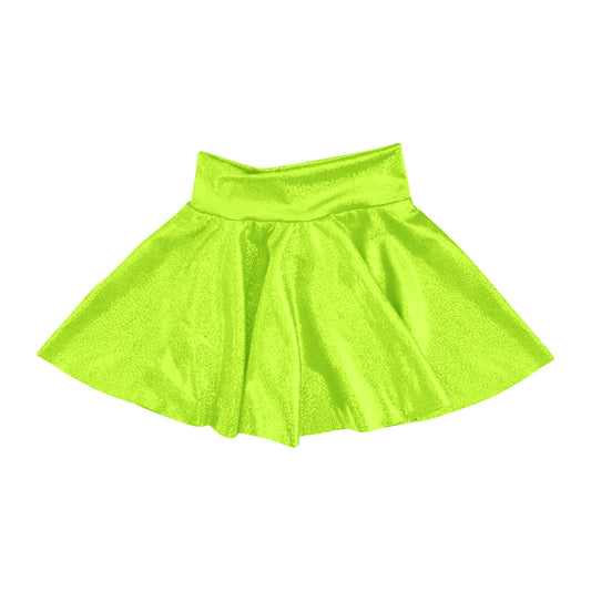 MOQ 5 PCS preorder GLK0233 Shiny Fluorescent Green Girls Skirts 202601