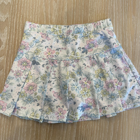 MOQ 5 PCS preorder GLK0263 Floral Pleated Shorts Skirts for Girls 202602