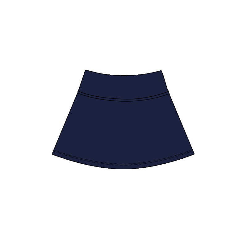 MOQ 5 PCS preorder GLK0291 Solid Navy Skirts Girls Yoga Skirts 202604