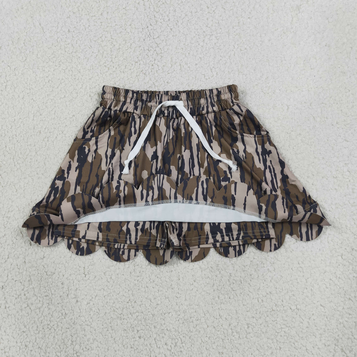 GLK0298 Camouflage Scalloped Skirts Girls Skirts 202608 RTS