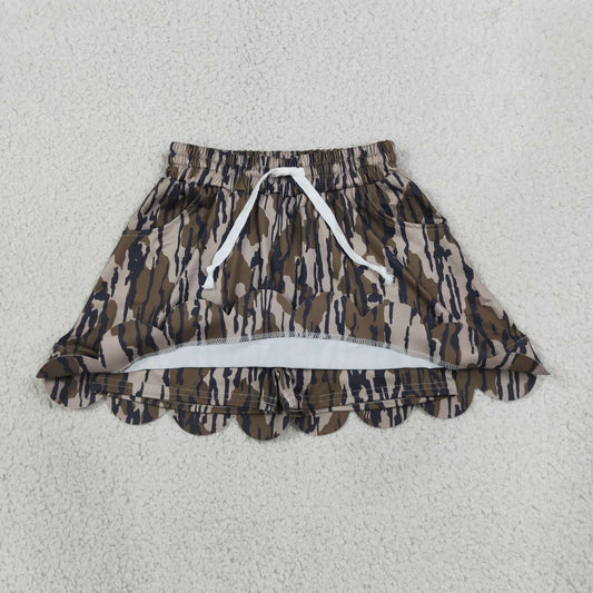 GLK0298 Camouflage Scalloped Skirts Girls Skirts 202608 RTS