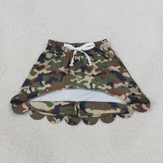 GLK0303 Camouflage Scalloped Skirts Girls Skirts 202608 RTS