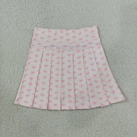 GLK0305 Bows Pink Skirts Girls Yoga Skirts 202608 RTS