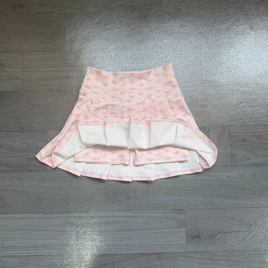 NO MOQ preorder GLK0305 Bows Pink Skirts Girls Yoga Skirts 202607