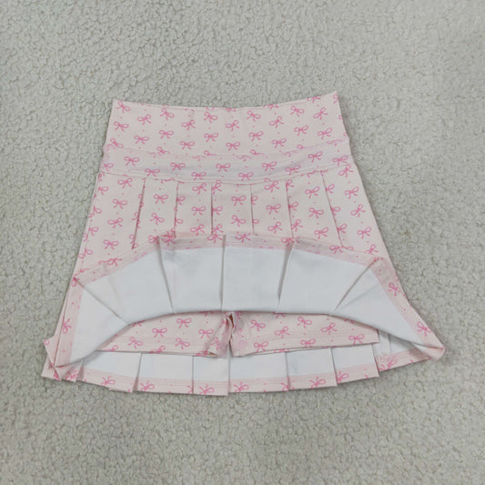 GLK0305 Bows Pink Skirts Girls Yoga Skirts 202608 RTS