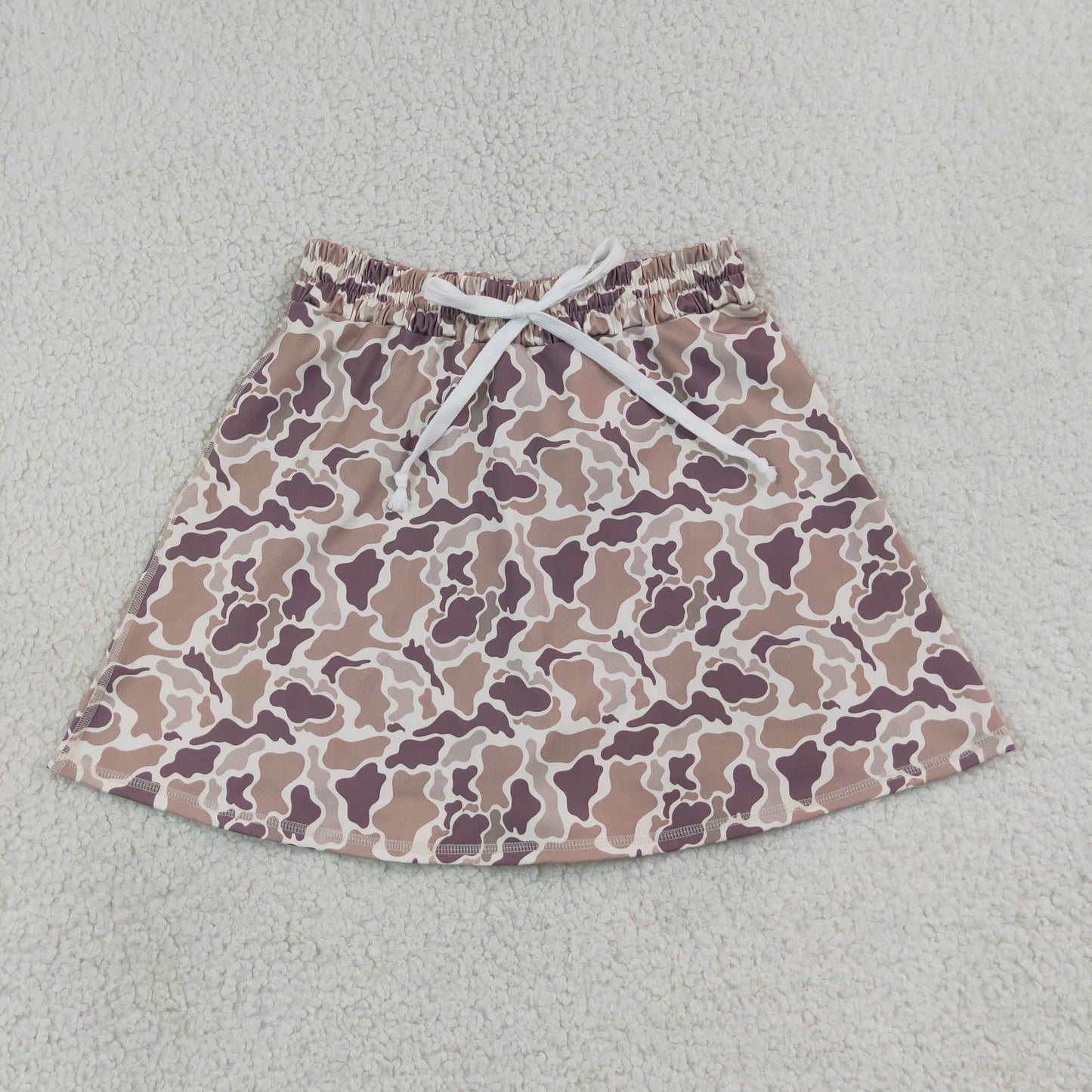GLK0314 Adult Female Gray Brown Camouflage Yoga Skirts 202607 RTS