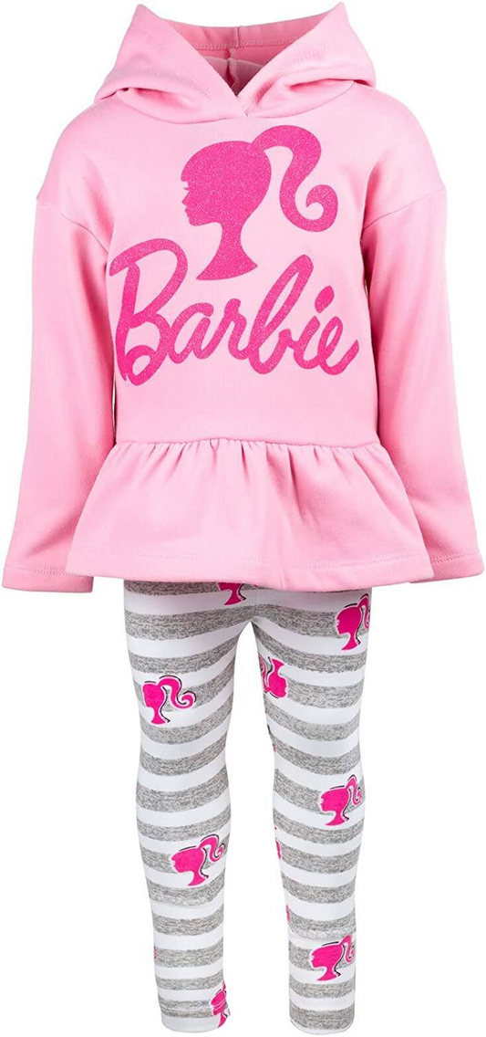 GLP0485 Pink Grey Cartoon Girls Long Sleeve Hoodies Outfits