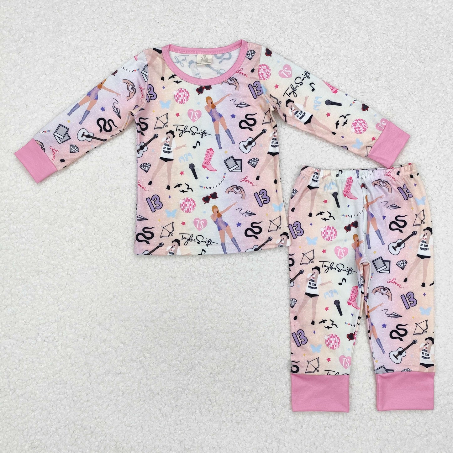 GLP1844 Modal color long sleeve pants pajamas set