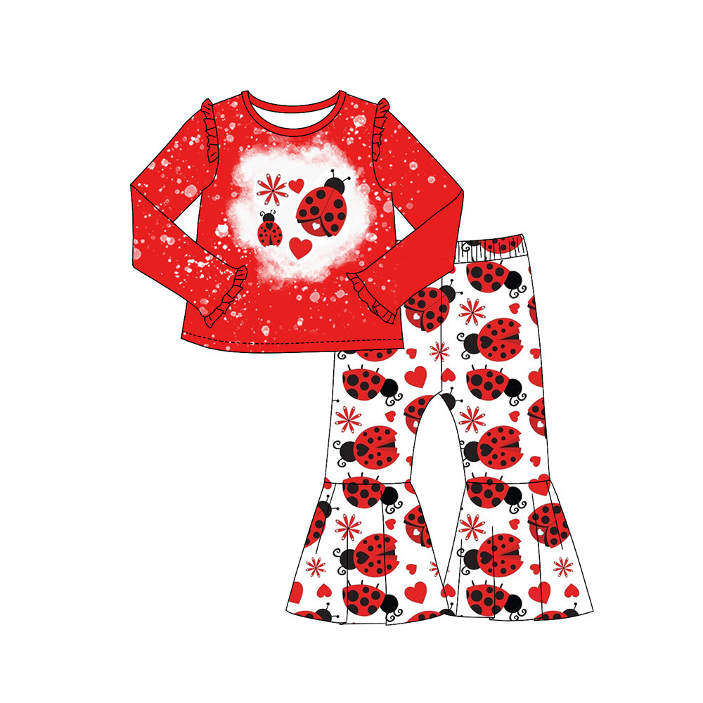 Preorder GLP2014 Love Ladybug Seven stars Red Lace Lace long sleeve pants set high quality